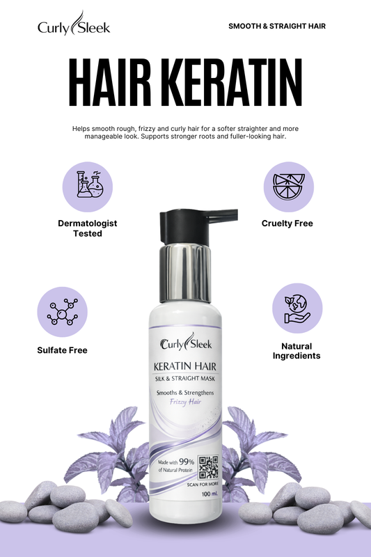 Curly Sleek Keratin Hair Silk & Straight Mask