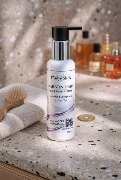 Curly Sleek Keratin Hair Silk & Straight Mask - Curly Sleek